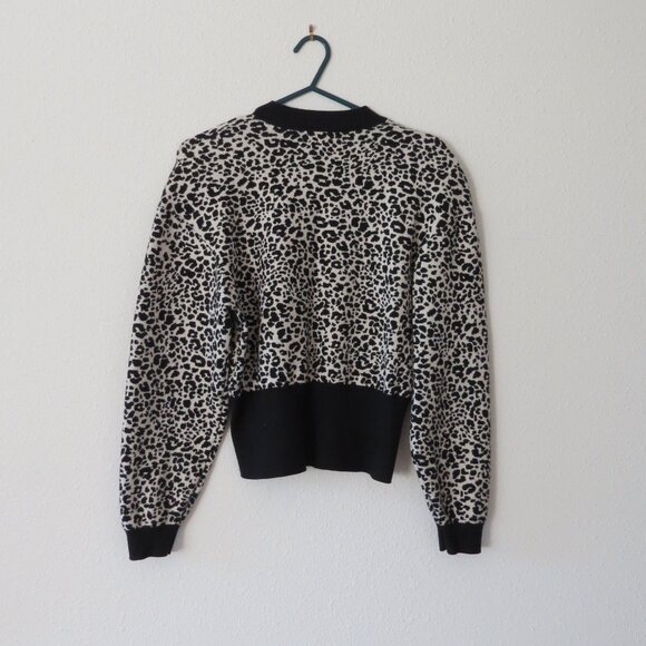 525 America Black & White Animal Print Sweater – XS - Picture 3 of 3